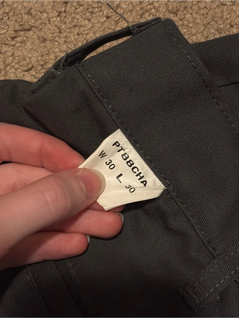 Men's Black Cargo Pants - Straight Leg Utility Style